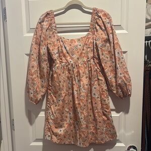 Floral Puff Sleeve Dress